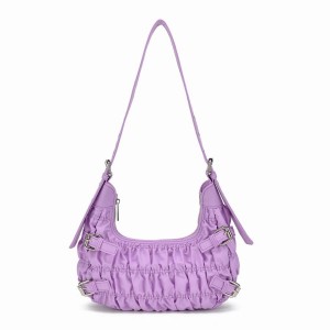 Women's Núnoo Alaska Recycled Nylon Shoulder Bags Light Purple | NET9142FV