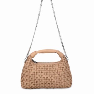 Women's Núnoo Dandy Braided Air Shoulder Bags Beige | XBF8354KZ