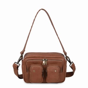 Women's Núnoo Ellie Air Shoulder Bags Brown | AYD9153ZX