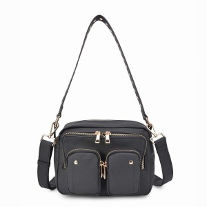 Women's Núnoo Ellie Bamboo Shoulder Bags Black | NRY9770SY