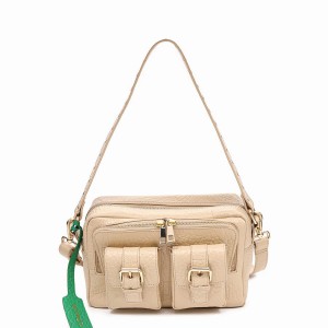 Women's Núnoo Ellie Buckle New Zealand Shoulder Bags Khaki | LMH83XE