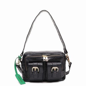 Women's Núnoo Ellie Buckle New Zealand Shoulder Bags Black | JIO4884VV