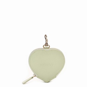 Women's Núnoo Heart Coin Pocket Florence Wallets Light Green | MXE1047AP