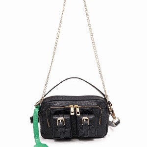 Women's Núnoo Helena Buckle New Zealand Shoulder Bags Black | YNR7125JU