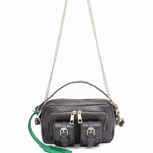 Women's Núnoo Helena Buckle New Zealand Shoulder Bags Dark Grey | NZB4957SR