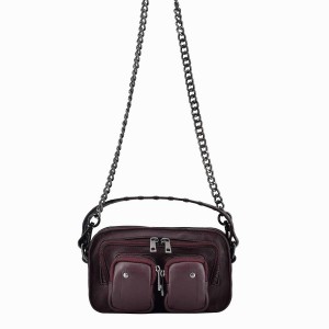 Women's Núnoo Helena Cozy Shoulder Bags Red Brown | WZQ8170ME