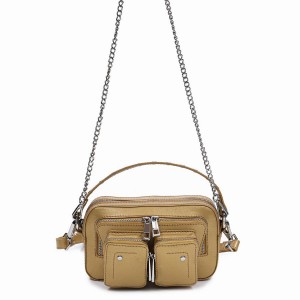 Women's Núnoo Helena Florence Shoulder Bags Gold | EIK3637FY