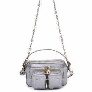 Women's Núnoo Helena Florence Shoulder Bags Silver | GQV5415QH