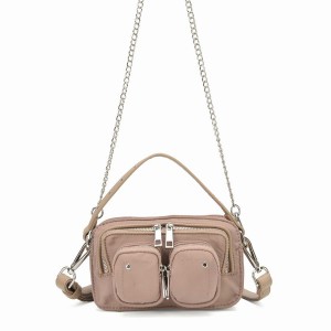 Women's Núnoo Helena Recycled Nylon Small Bags Grey Brown | JIQ3348DB