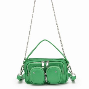 Women's Núnoo Helena Recycled Nylon Small Bags Green | QFA5710AY
