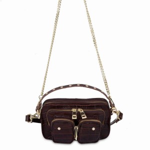 Women's Núnoo Helena Texas Small Bags Red Brown | PJS6023OQ