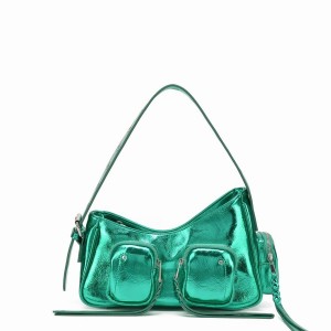 Women's Núnoo Jennifer Pocket Recycled Cool Shoulder Bags Green | PNB954GS