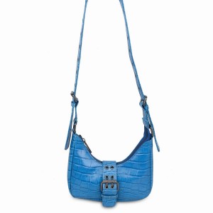 Women's Núnoo Palma Buckle Texas Shoulder Bags Blue | YWT499WP