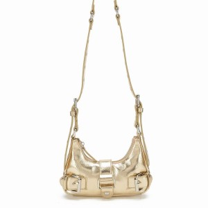 Women's Núnoo Palma Recycled Cool Shoulder Bags Gold | TOY4512YV