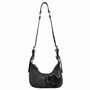 Women's Núnoo Palma Rose Cozy Shoulder Bags Black | SWC233RF