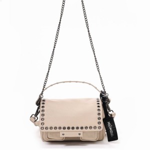 Women's Núnoo Small Honey Eyelet Florence Shoulder Bags Beige | LZN3622XD