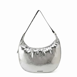 Women's Núnoo Stella Recycled Cool Shoulder Bags Silver | XQI482UQ