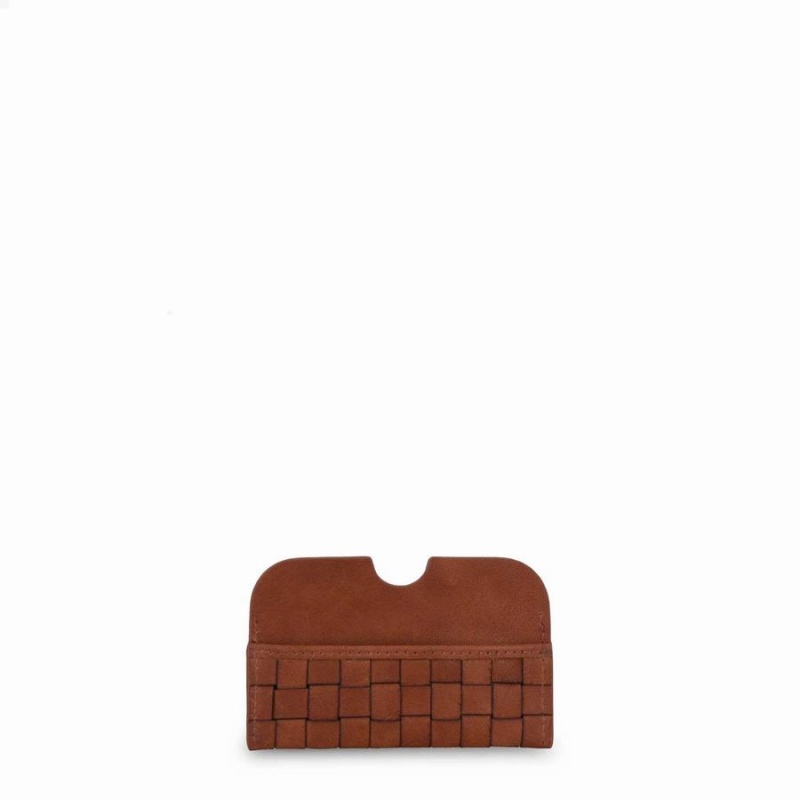 Women's Núnoo Carla Braided Wallets Brown | XJR5743IL
