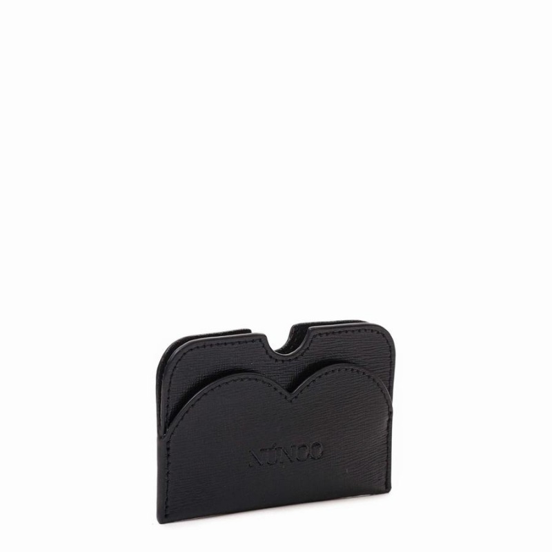 Women's Núnoo Carla Heart Florence Wallets Black | NUY1745VP