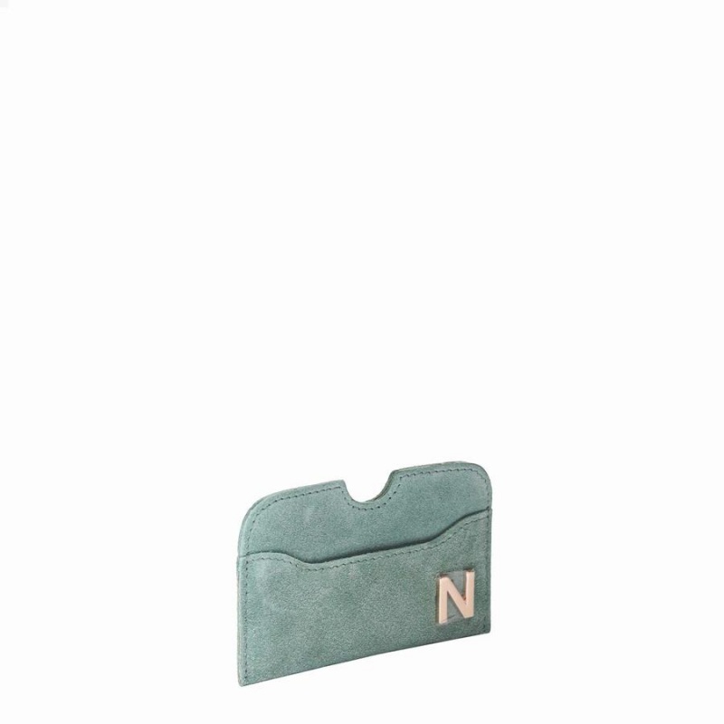Women's Núnoo Carla Suede Wallets Green | CAJ3583IN