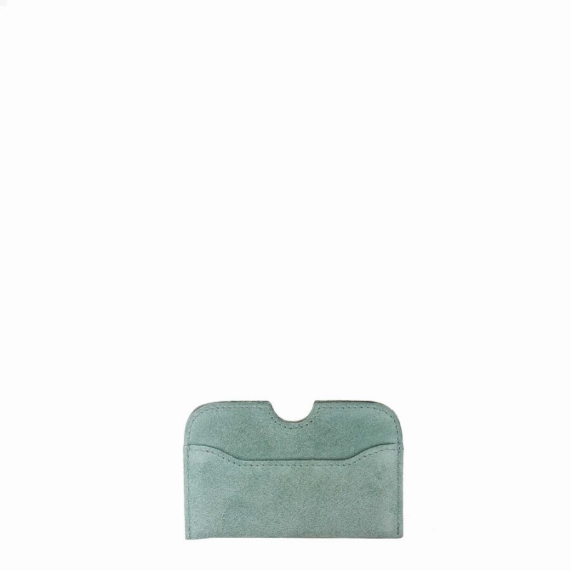Women's Núnoo Carla Suede Wallets Green | CAJ3583IN