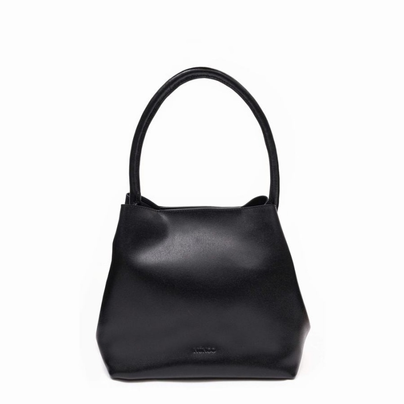 Women\'s Núnoo Chiara Rope Florence Tote Bags Black | SAG9086TU