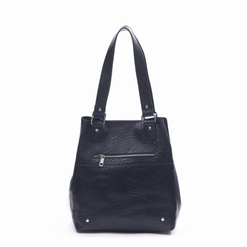 Women\'s Núnoo Chiara Shopper New Zealand Tote Bags Black | SDU5687RM