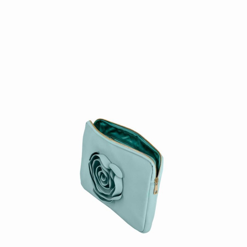 Women's Núnoo Clutch Rose Cozy Bags Blue Green | XZN651BK