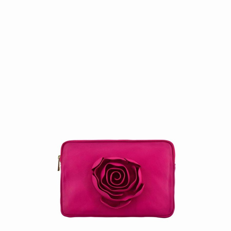 Women\'s Núnoo Clutch Rose Cozy Bags Pink | OIT2572EE