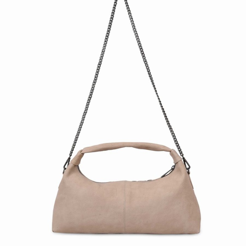 Women's Núnoo Dandy Large Braided Nature Shoulder Bags Beige | JUI7285UQ