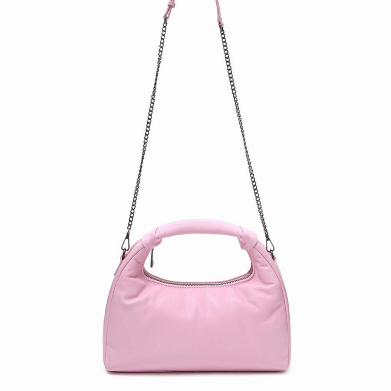 Women\'s Núnoo Dandy Puffed Sheep Shoulder Bags Pink | EUG8222XC
