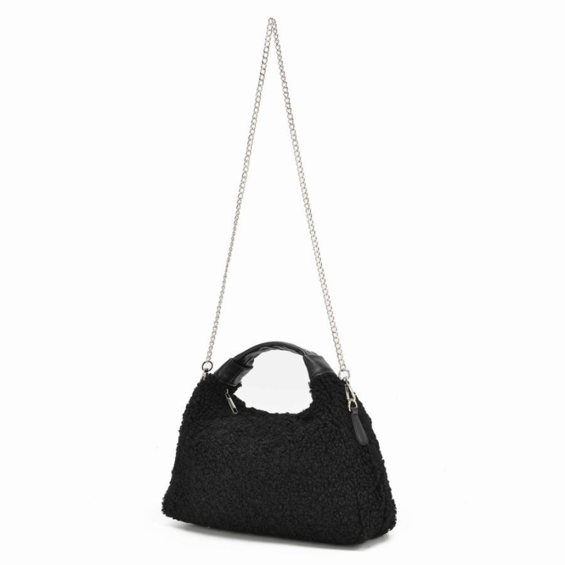 Women's Núnoo Dandy Teddy Shoulder Bags Black | TVN4513TR