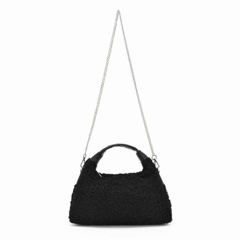Women\'s Núnoo Dandy Teddy Shoulder Bags Black | TVN4513TR