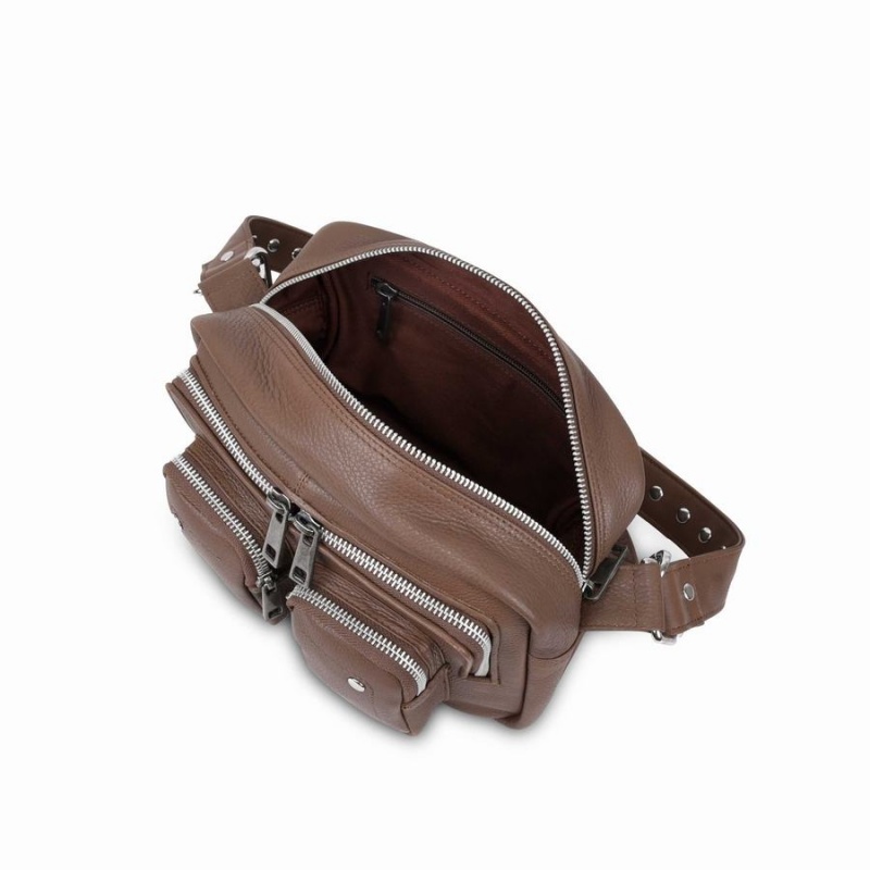 Women's Núnoo Ellie Air Shoulder Bags Brown | YIE5435PX