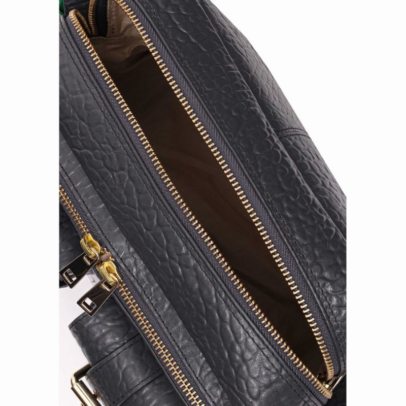 Women's Núnoo Ellie Buckle New Zealand Shoulder Bags Dark Grey | SGC3887AE