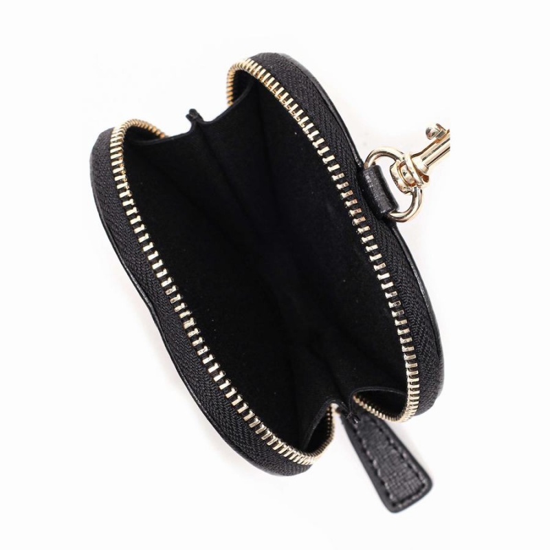 Women's Núnoo Heart Coin Pocket Florence Wallets Black | UQO7554ZN