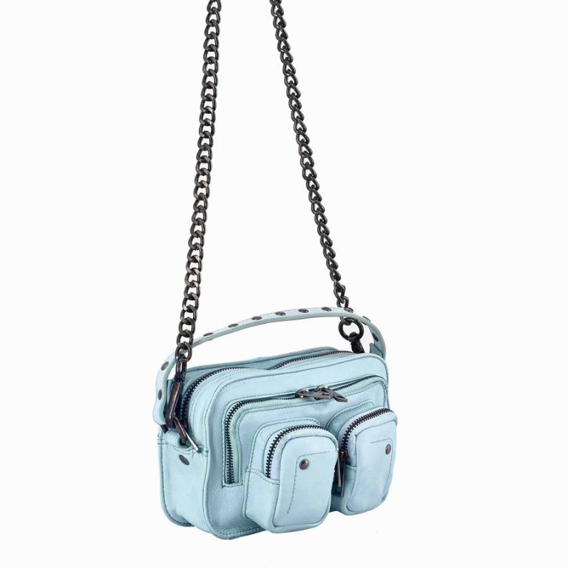 Women's Núnoo Helena Cozy Shoulder Bags Light Blue | ATI3365QG