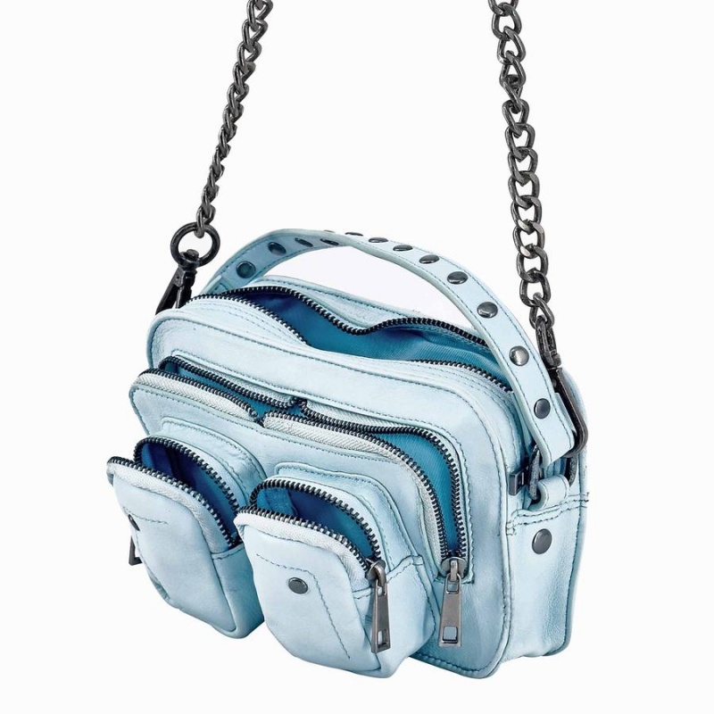 Women's Núnoo Helena Cozy Shoulder Bags Light Blue | ATI3365QG
