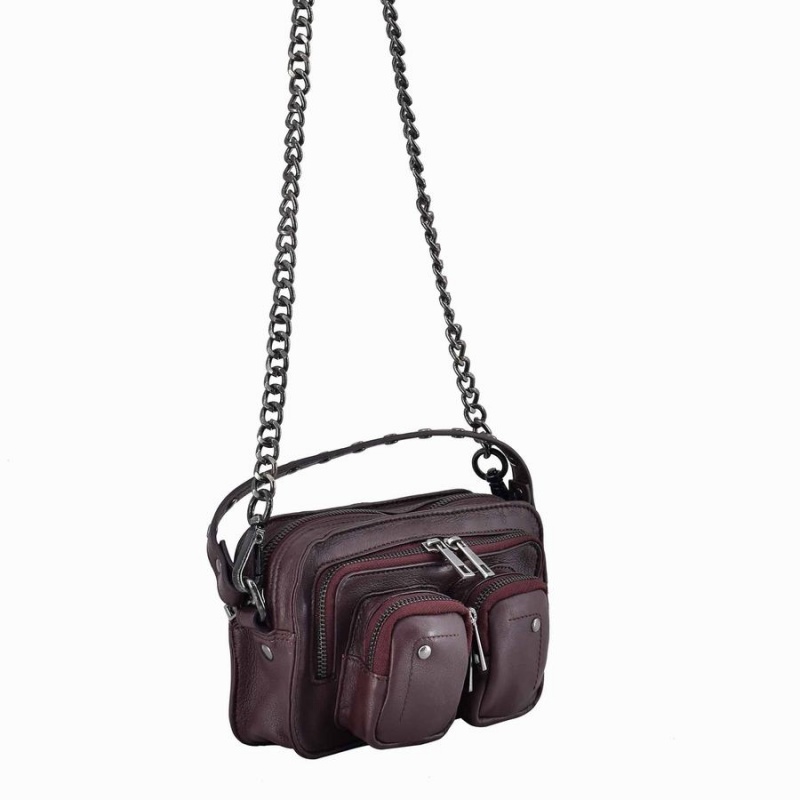 Women's Núnoo Helena Cozy Shoulder Bags Red Brown | WZQ8170ME