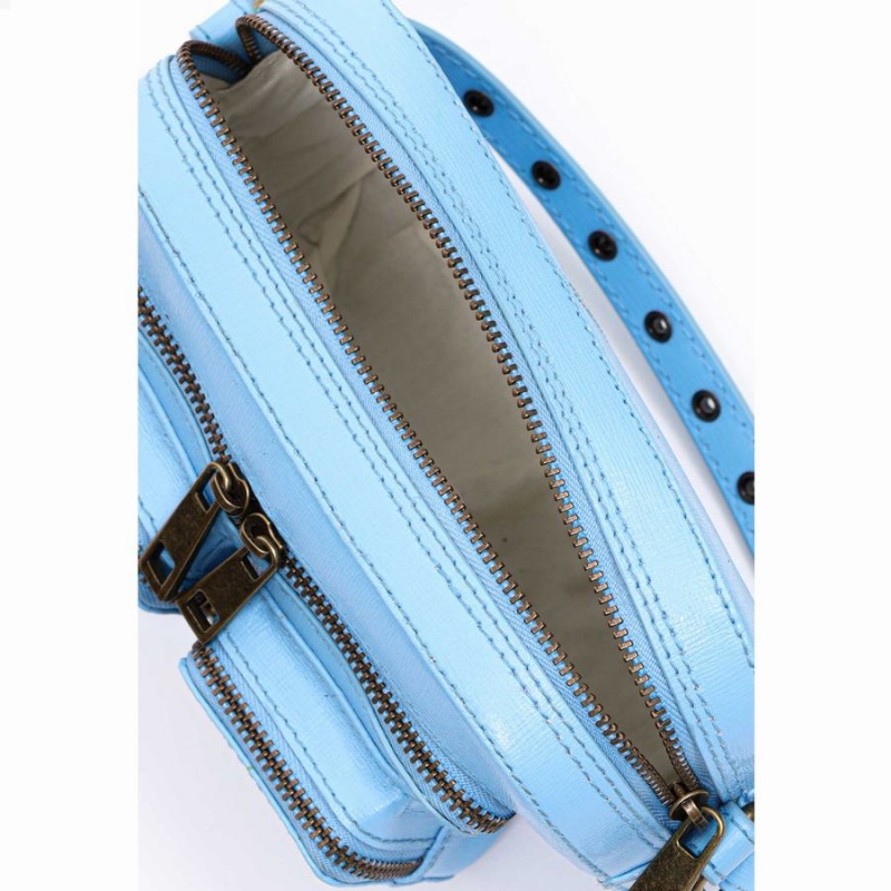 Women's Núnoo Helena Eyelet Florence Small Bags Blue | ISG7341PA