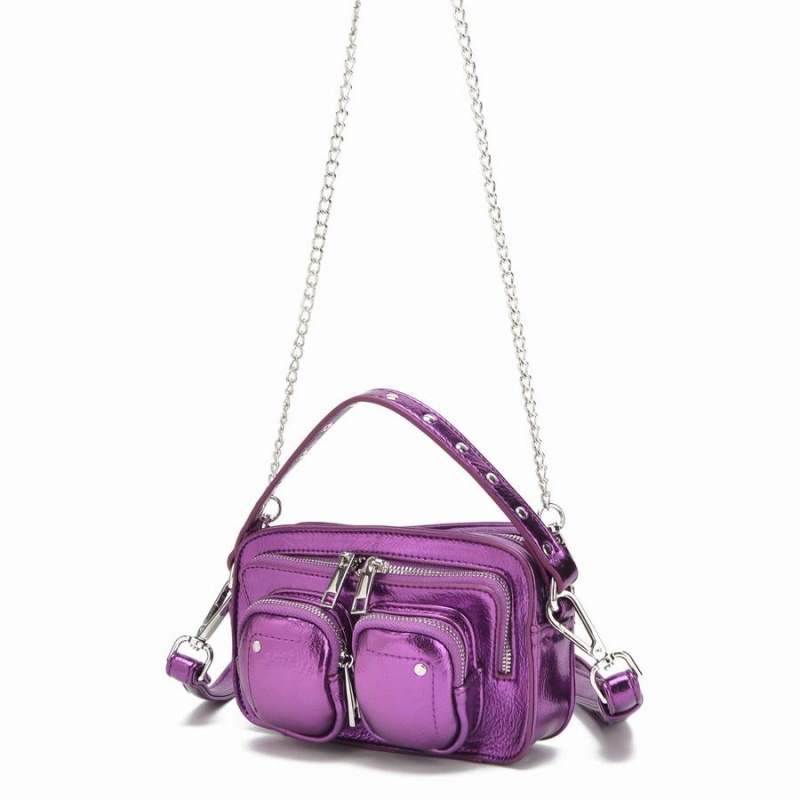 Women's Núnoo Helena Recycled Cool Small Bags Purple | ERE2186WB