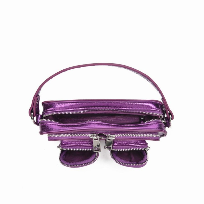 Women's Núnoo Helena Recycled Cool Small Bags Purple | ERE2186WB