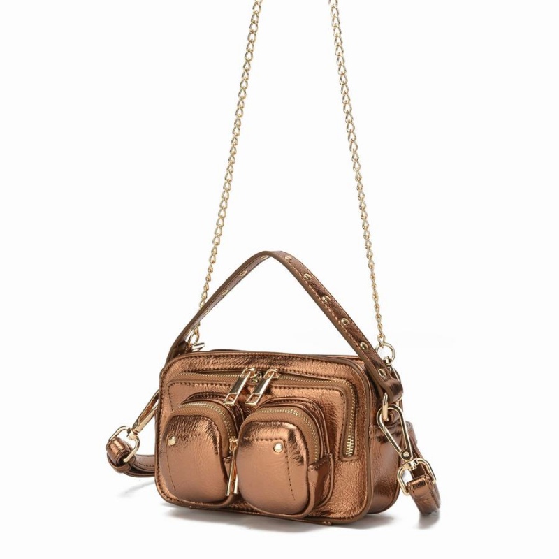 Women's Núnoo Helena Recycled Cool Small Bags Brown | UJM962QI