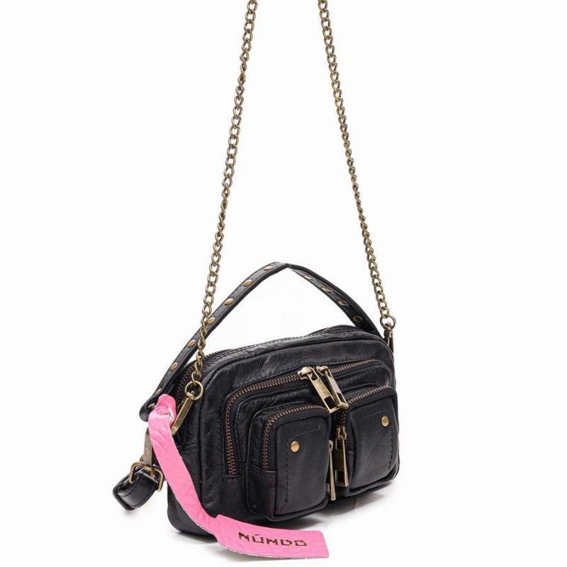 Women's Núnoo Helena Sheep Shoulder Bags Black | GXZ3176LE