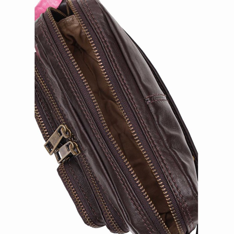 Women's Núnoo Helena Sheep Shoulder Bags Dark Brown | COQ4579DH