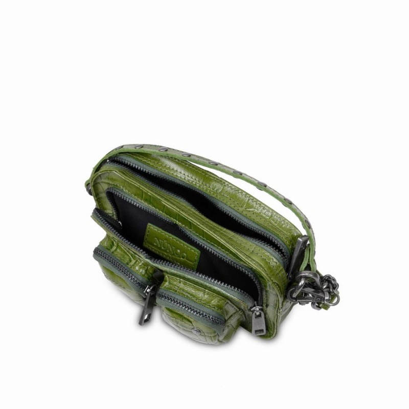 Women's Núnoo Helena Texas Crossbody Bags Green | PTU3887MI