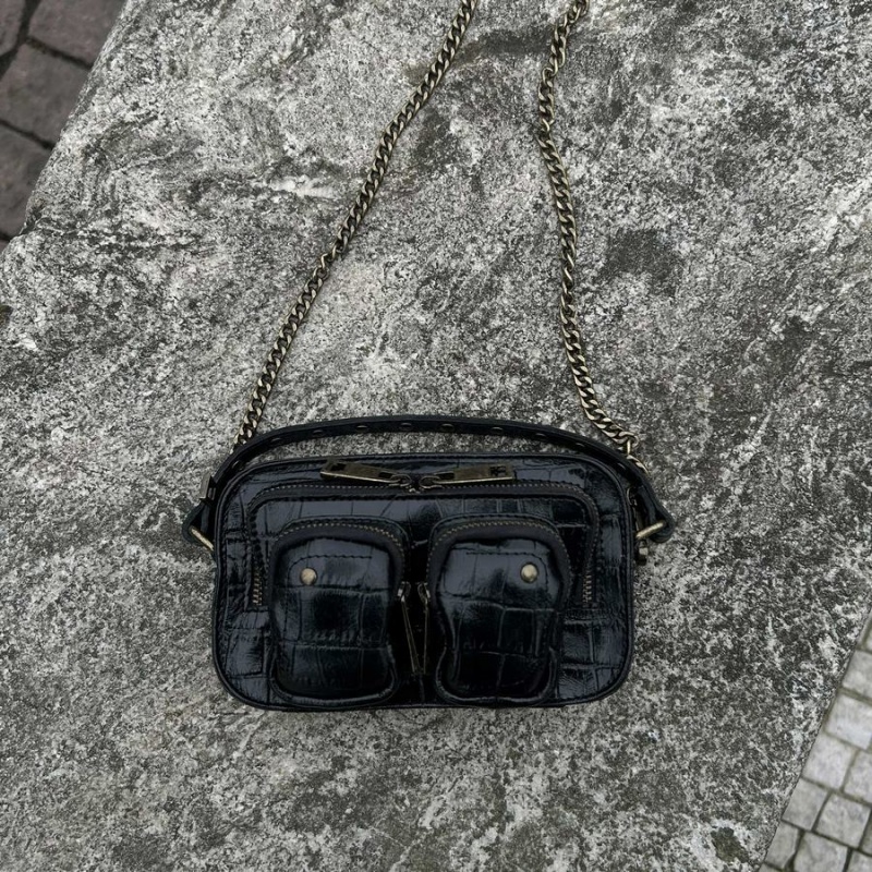 Women's Núnoo Helena Texas Small Bags Black | DDX1590IW