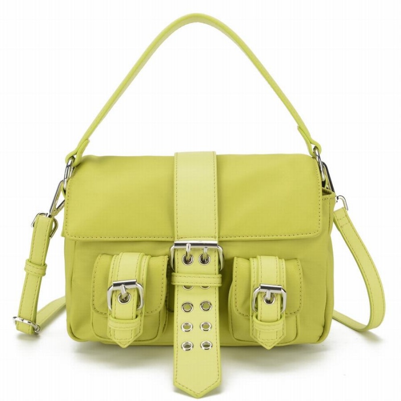 Women\'s Núnoo Honey Buckle Recycled Nylon Shoulder Bags Green | GAZ8514IT