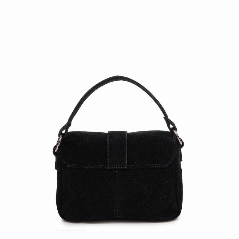 Women's Núnoo Honey Buckle Suede Shoulder Bags Black | XLH3522SF