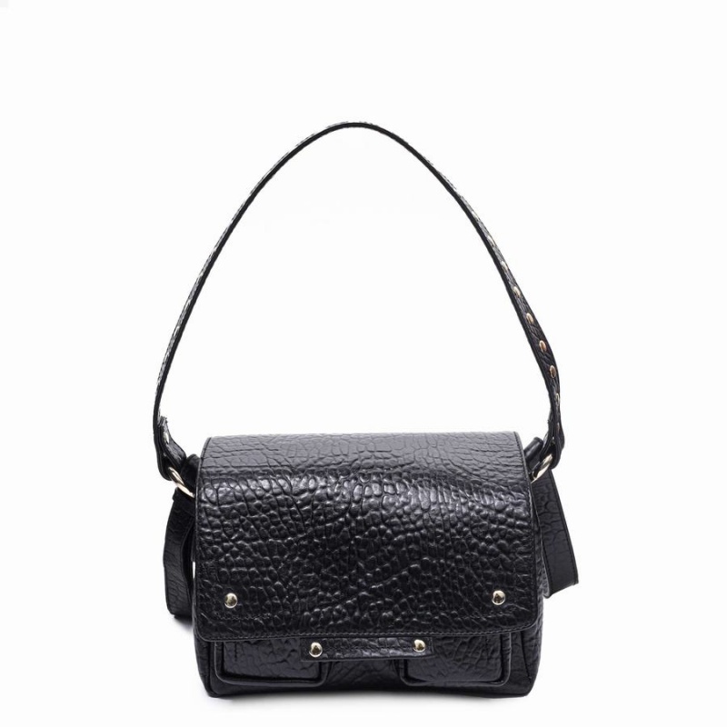 Women\'s Núnoo Honey New Zealand Shoulder Bags Black | KVJ4184KX